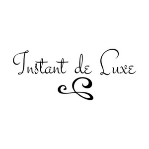 Instant de luxe logo noir et blanc